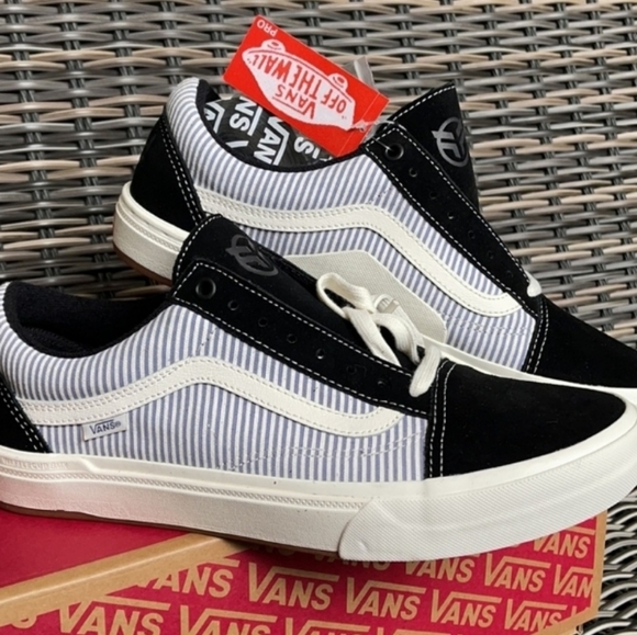 💎 HP 💎 Vans BMX Old Skool PinStripe Skateboard Shoes size 7.5 Men/9 Women - Picture 6 of 9